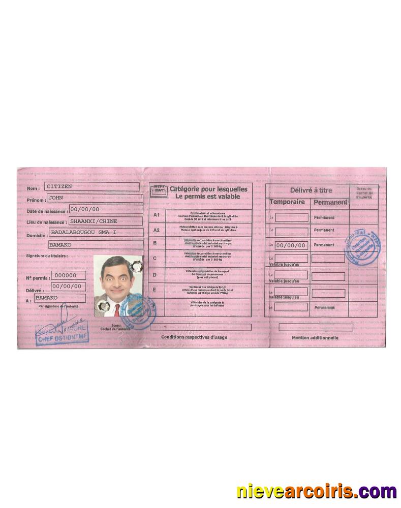 Mali driving license
